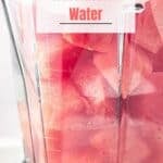 Pin for how to make watermelon water recipe on Resplendent Kitchen blog.