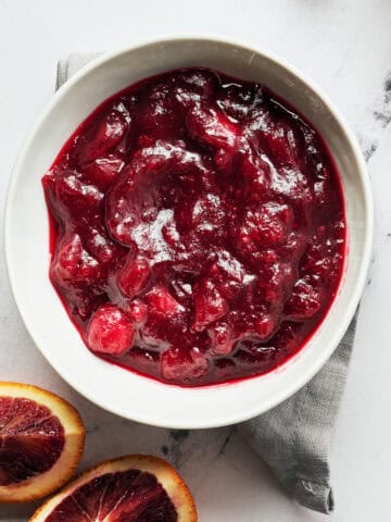 Vegan Cranberry Sauce with Orange