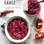 Pin for Vegan Cranberry Sauce with Orange.