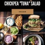 Pin for Vegan Chickpea Tuna Salad.